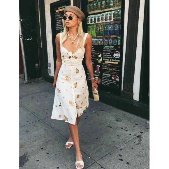 NWT. Reformation Floral Bodice Dress Sz 12 - Picture 4 of 10